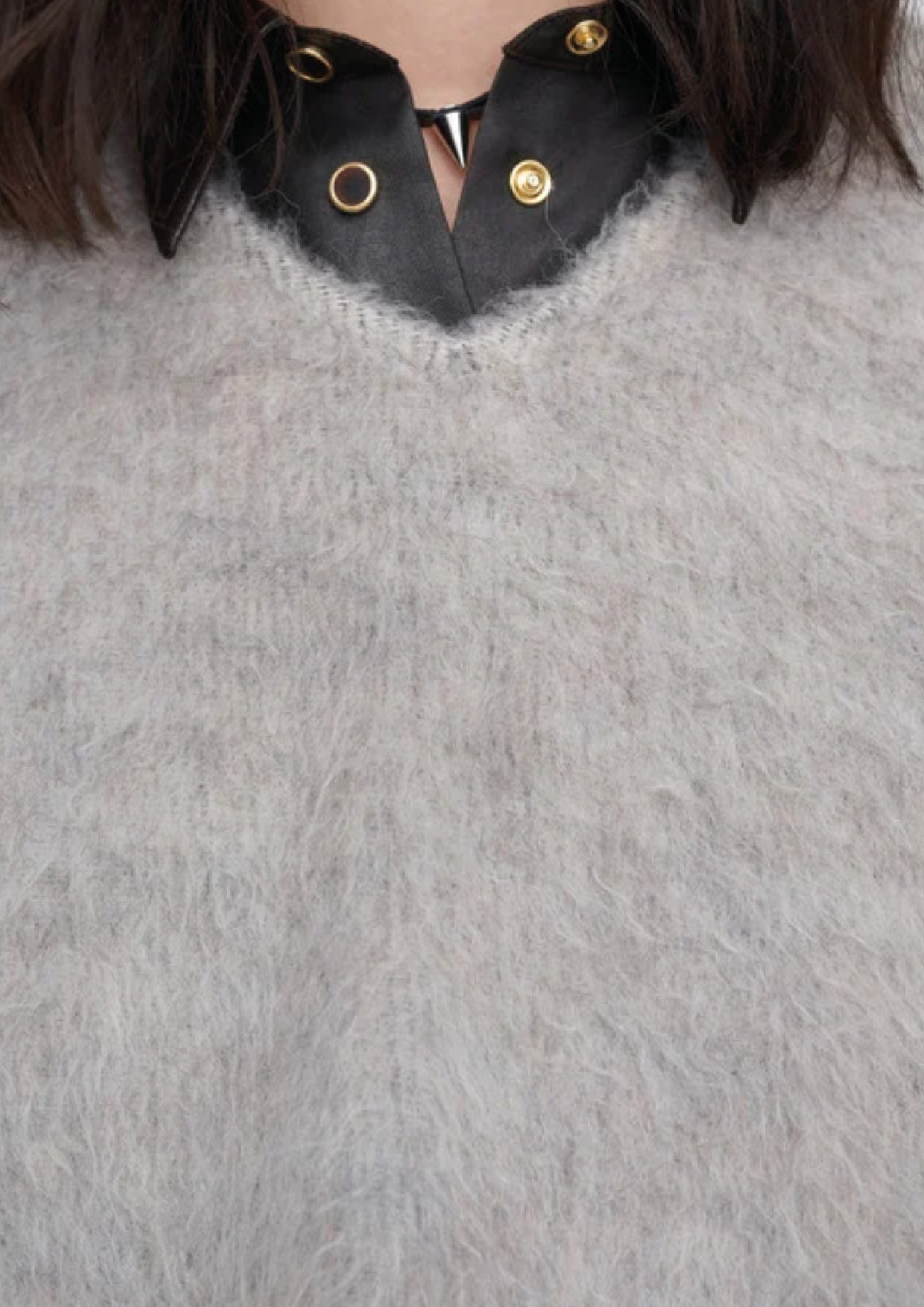 OUR LEGACY DOUBLE LOCK SWEAT GREY ALPACA Our Legacy Double Lock